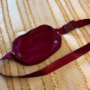 Lululemon Burgundy Belt Bag